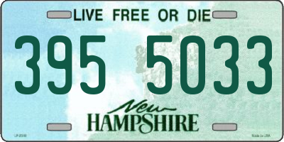 NH license plate 3955033