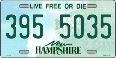 NH license plate 3955035
