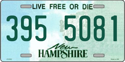 NH license plate 3955081