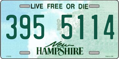 NH license plate 3955114