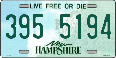 NH license plate 3955194