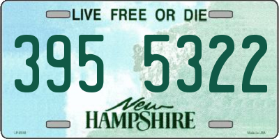 NH license plate 3955322
