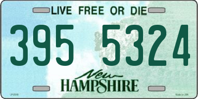 NH license plate 3955324