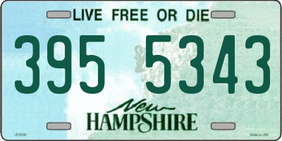 NH license plate 3955343