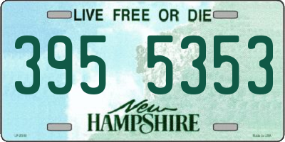 NH license plate 3955353