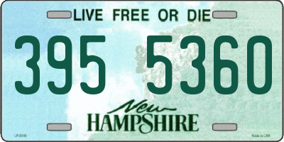 NH license plate 3955360