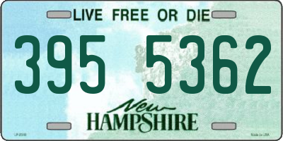 NH license plate 3955362