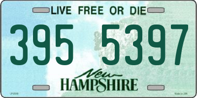 NH license plate 3955397