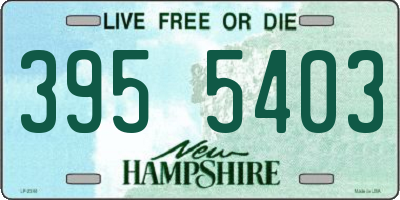 NH license plate 3955403