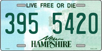 NH license plate 3955420