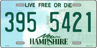 NH license plate 3955421