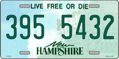 NH license plate 3955432
