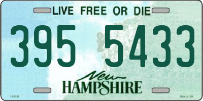 NH license plate 3955433
