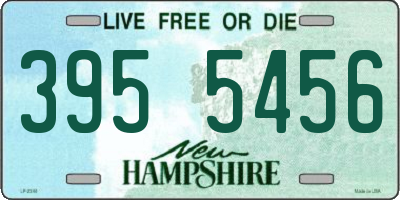 NH license plate 3955456