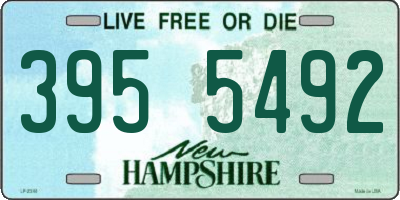 NH license plate 3955492