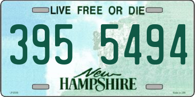 NH license plate 3955494