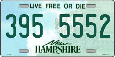 NH license plate 3955552