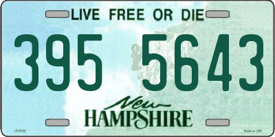 NH license plate 3955643