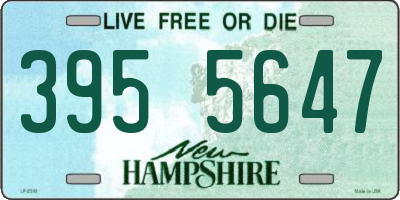 NH license plate 3955647