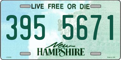 NH license plate 3955671