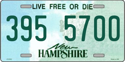 NH license plate 3955700