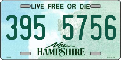 NH license plate 3955756