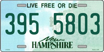 NH license plate 3955803