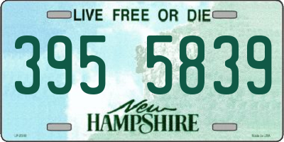 NH license plate 3955839