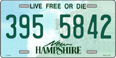 NH license plate 3955842