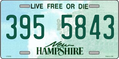NH license plate 3955843