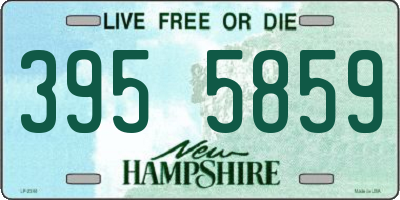 NH license plate 3955859