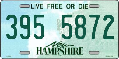 NH license plate 3955872