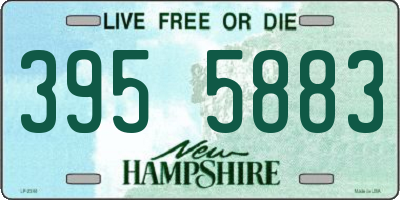 NH license plate 3955883