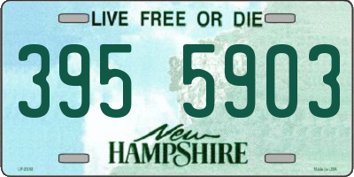 NH license plate 3955903