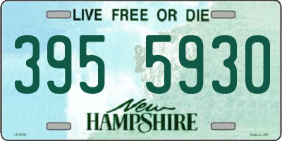 NH license plate 3955930