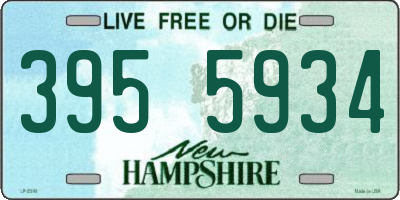 NH license plate 3955934