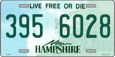 NH license plate 3956028