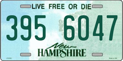 NH license plate 3956047