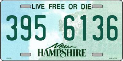 NH license plate 3956136