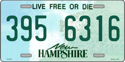NH license plate 3956316