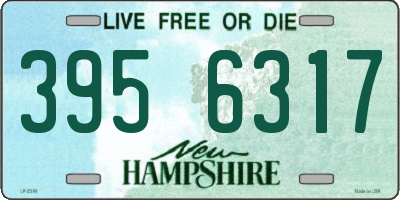NH license plate 3956317