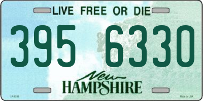NH license plate 3956330