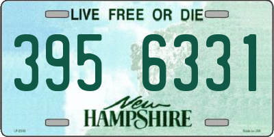 NH license plate 3956331