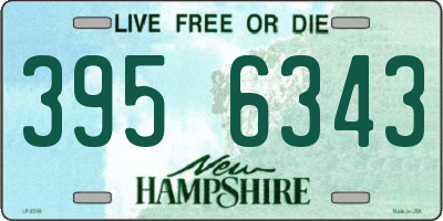 NH license plate 3956343