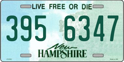 NH license plate 3956347