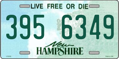 NH license plate 3956349