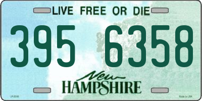 NH license plate 3956358