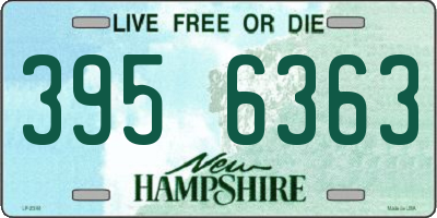 NH license plate 3956363