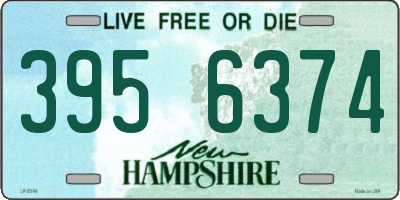 NH license plate 3956374