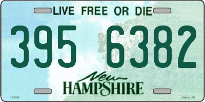 NH license plate 3956382